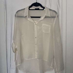 Mine long sleeve sheer top